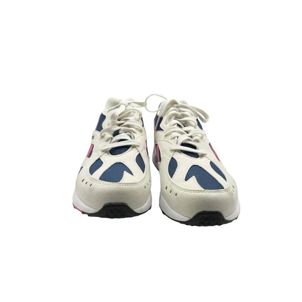 Reebok Aztrek Double Trainers White Pink Navy Mens‎ Sz 8.5 Athletic Shoes